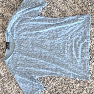 GUCCI blue blouse GG Logo